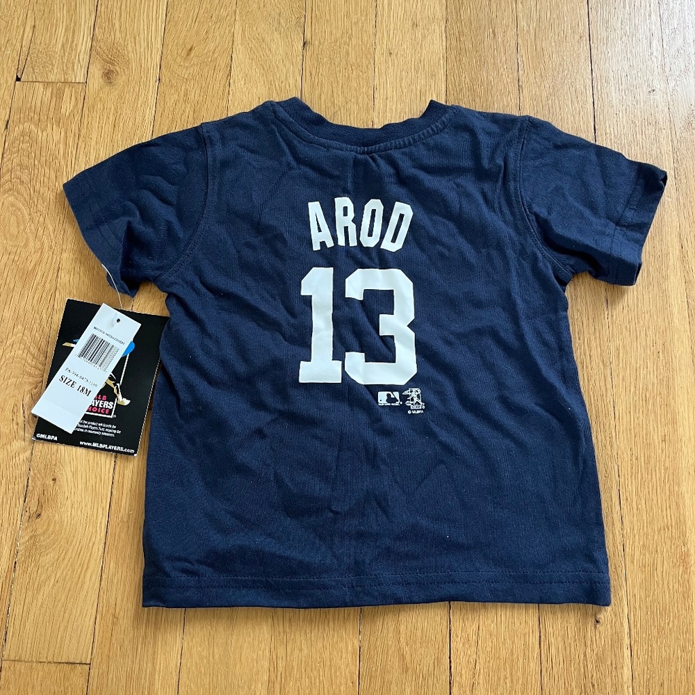 NWT Kids 18 Months New York Yankees AROD Short Sleeve Shirt